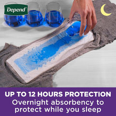 Depend Night Defense Adult Incontinence Underwear for Men, Disposable, Overnight, Large, Grey, 14 Count, Packaging May Vary