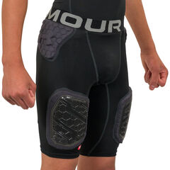 UNDER ARMOUR Gameday Pro 5-Pad Football Girdle Pant, Medium Black
