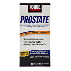 Force Factor Prostate, Saw Palmetto and Beta Sitosterol Supplement for Men, 60 Softgels