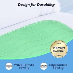 4 Pack 36” x 36” Extra Heavy Absorbency Washable Underpads, Waterproof Quick Drying Nursing Pads Incontinence Bed Pads, Reusable Washable Pee Pads for Dogs, Diaper Changing & Adults