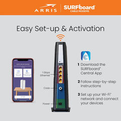 ARRIS (SBG8300) - Cable Modem Router Combo - Fast DOCSIS 3.1 Gigabit & AC2350 WiFi ,Comcast Xfinity, Cox, Spectrum & more, 1 Gbps Max Internet Speeds , 4 OFDM Channels