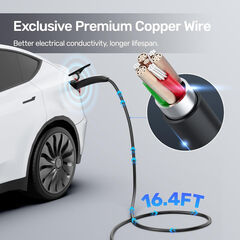 Unitek Level 1 & 2 Tesla Wall Charger - Portable EV Charger for All Tesla