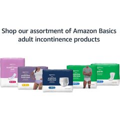 Amazon Basics Incontinence Underwear for Women, Protective, Disposable, Postpartum, Maximum Absorbency, Medium, Lavender, 60 Count (3 Packs of 20)