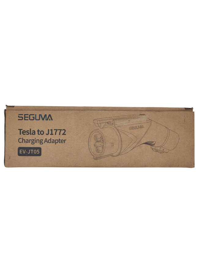 Seguma - Tesla to J1772 EV Charging Adapter, 60A 250V w/ Lock, White