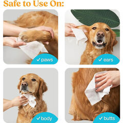 Wipemate Gentle Hypoallergenic Pet Grooming Wipes 400 Ct Unscented (Small/Med Size Pets)