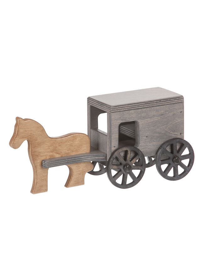 American Made Wooden Toy Horse & Buggy - Several Color Options