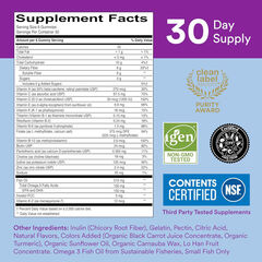 SmartyPants Fiber Supplement & Multivitamin for Men & Women, 180 ct_Exp 03/2026