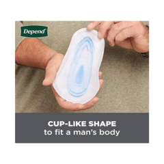 Depend Shields Incontinence Pads for Men, Light Absorbency, 58 Count (Packaging May Vary)