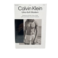 Calvin Klein Ultra-Soft Modern Boxer Briefs - 3 Pack - Black - Small