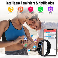 Fitness Tracker with 24/7 Heart Rate, Blood Oxygen Blood Pressure Sleep Monitor, Activity Trackers 5 ATM Waterproof,Step Calorie Counter Pedometer Health Smart Watch for Women Men