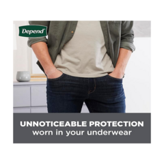 Depend Shields Incontinence Pads for Men, Light Absorbency, 58 Count (Packaging May Vary)