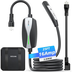 SEGUMA Level 1/2 Tesla Charger, 16A, 25ft Extension Cable
