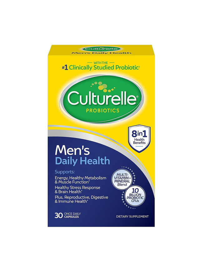 Culturelle Men's Daily Health Probiotics, Supports Digestive and Immune Health, 30 Count