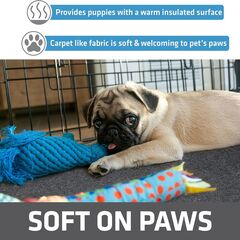 Drymate Dog Playpen Mat, Absorbent, Waterproof, Non-Slip, Machine Washable, Jumbo XXL Size (60x74), Reusable Puppy Pad for Training, Whelping, Housebreaking, Incontinence, and Crate/Kennel (USA Made)