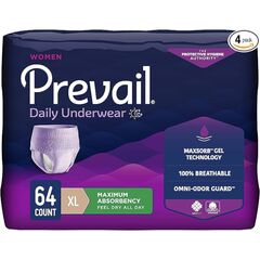 Prevail Proven | X-Large Pull-Up | Women's Incontinence Protective Underwear | Maximum Absorbency | 64 Count