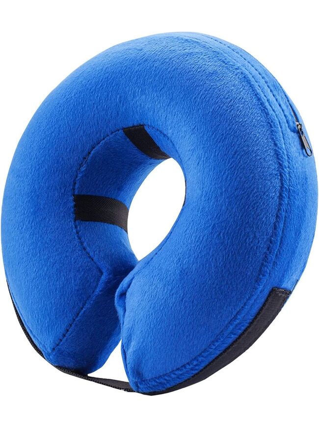 BENCMATE Protective Inflatable Collar for Dogs and Cats - Blue (Choose size)