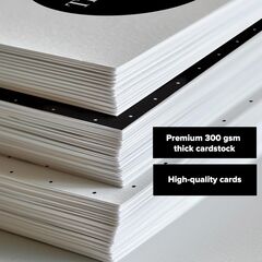 Thank you cards with kraft envelopes and stickers, pack of 100 psc, 4x6 inch, 4 designs, suitable for business, wedding, bridal & baby shower, funeral