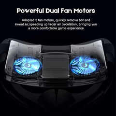 BinBok VR Fan for Oculus Quest 2, Fitness Facial Interface Foam with Silicone Face Pad, Anti-fogging Cooling Air Circulation, Compatible with VR Accessories
