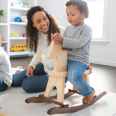 American Made Wooden Toy Rocking Horse - Several Color Options