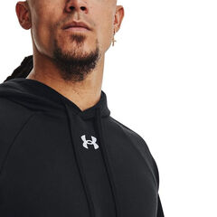 Under Armour Men's Rival Fleece Hoodie, Black - Choose Size