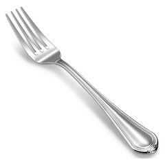 KEAWELL Pearl Edge 4-Piece Premium Fork Set, 18/10 Stainless Steel, Fine Silverware with Mirror Finish, Dishwasher Safe (4, 8" Dinner Forks)