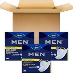 TENA Incontinence Guards for Men, Maximum Absorbency, Solid Pattern, 144 Count
