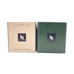 Nespresso Capsules Vertuo - Sweet Vanilla and Stormio Pack - Medium and Dark Roast Coffee - 20 Count Coffee Pods - Brews 7.8 oz