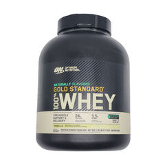 Optimum Nutrition Gold Standard 100% Whey Protein Powder Naturally Flavored Vanilla 4.8 Lb 68 Servings