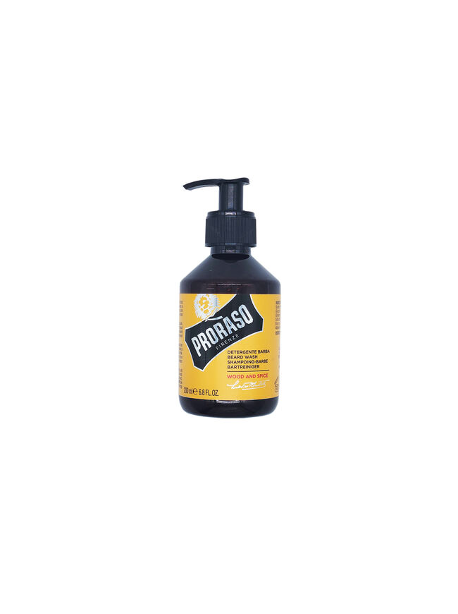 Proraso Beard Wash Shampoo Wood & Spice Skin Cleanser 6.8oz 200ml