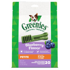 Greenies Petite Dental Dog Treats, Blueberry Flavor, 12 oz. Pack (20 Treats)