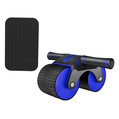 Automatic Abdominal Wheel Stretch Muscle Trainer for Male and Female Blue