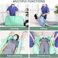 ESWIN Positioning Bed Pad with Handles – Quick-Drying, 6-Handle Incontinence Bed Pads – Washable, Waterproof, Reusable Pads for Elderly, Bedridden, Transferring, & Mattress Protection