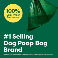 Earth Rated Dog Poop Bags Value Pack, Leak-Proof and Extra-Thick Pet Waste Bag for Big and Small Dogs, Refill Rolls, Unscented, 600 Count
