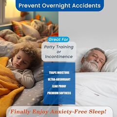 ESWIN Positioning Bed Pad with Handles – Quick-Drying, 6-Handle Incontinence Bed Pads – Washable, Waterproof, Reusable Pads for Elderly, Bedridden, Transferring, & Mattress Protection