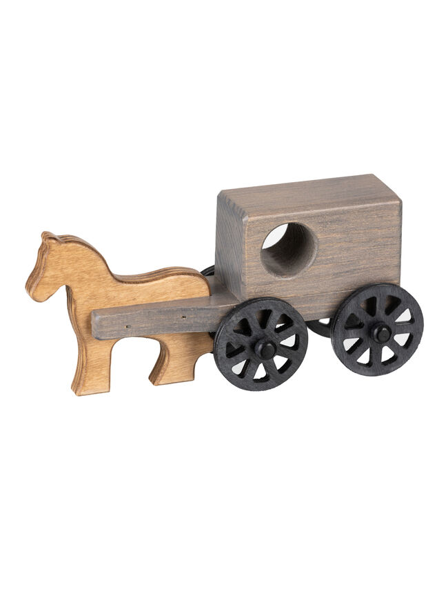 American Made Wooden Toy Horse & Buggy - Small - Several Color Options