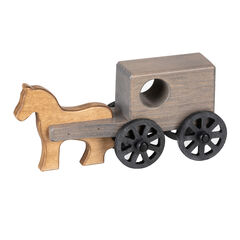 American Made Wooden Toy Horse & Buggy - Small - Several Color Options