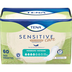 TENA Sensitive Care Extra Coverage Moderate Long Incontinence Pad, 60 Count