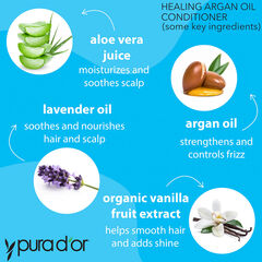PURA D'OR  Healing Argan Oil Conditioner 16 oz