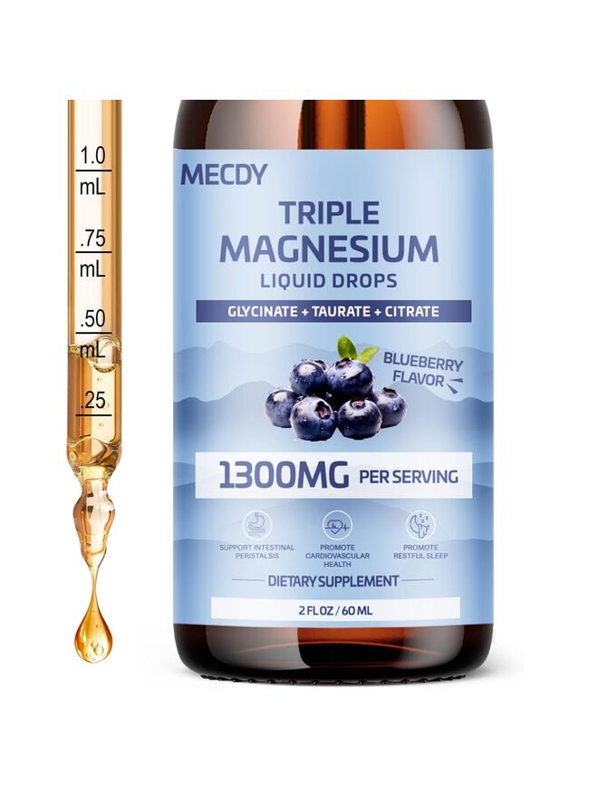 Triple Magnesium Complex Liquid Drops 1300mg per serving