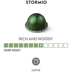Nespresso Capsules Vertuo - Sweet Vanilla and Stormio Pack - Medium and Dark Roast Coffee - 20 Count Coffee Pods - Brews 7.8 oz