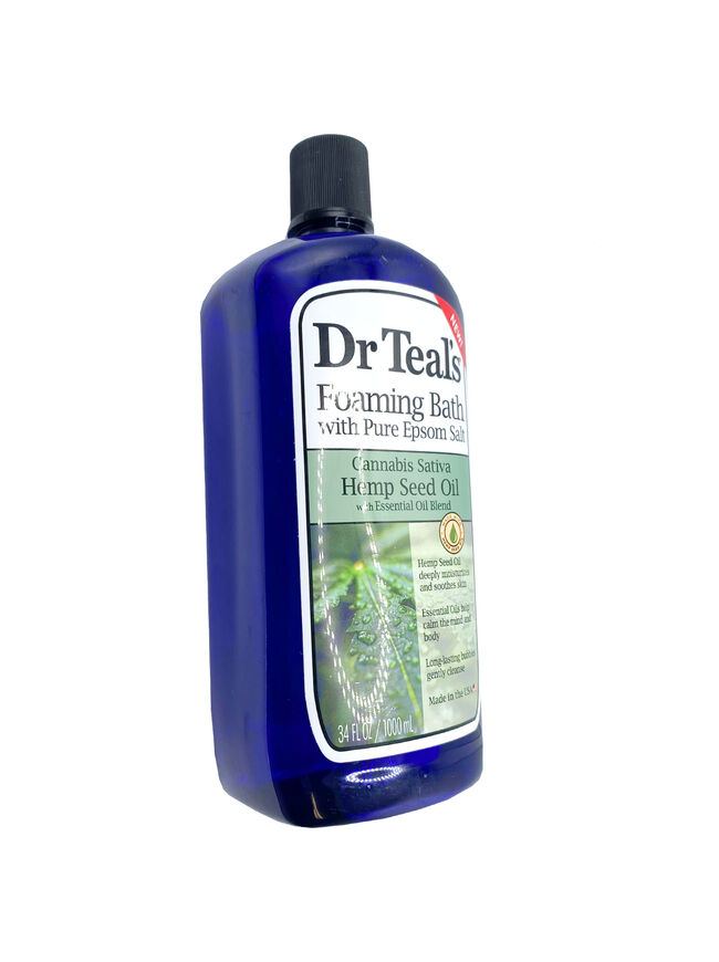 Dr Teal's Hemp Seed Oil Foam Bath, 34 fl Oz (1000 mL)