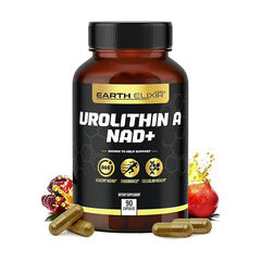Earth Elixir Urolithin A & NAD Supplement (90 Capsules) Nicotinamide Riboside