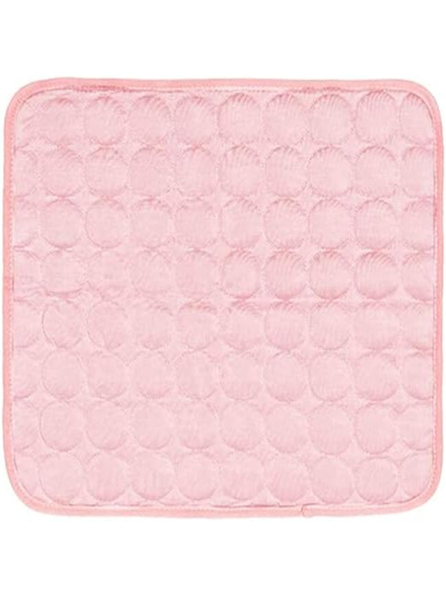 YITON Pet Cooling Mat Pink Washable Dog Summer Cooling Mat Comfort Cooling Gel Pet Pad Mats Ice Silk Pet Self Cooling Pad Puppy Mattress 3Pcs L 70*55Cm