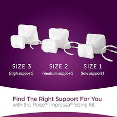 Poise Impressa Incontinence Bladder Support for Women, Bladder Control, Size 3, 8 Count (Packaging May Vary)