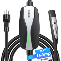 Seguma Level 1/2 Portable EV Charger For Tesla 16Amp NACS Car Charger