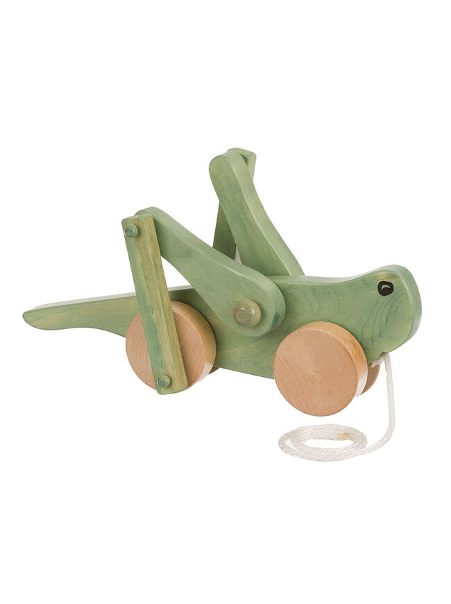 American Made Wooden Pull Toy Grasshopper- Several Color Options