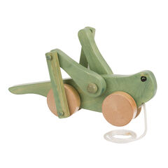 American Made Wooden Pull Toy Grasshopper- Several Color Options