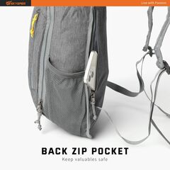SKYSPER Small Daypack 10L Hiking Backpack Packable Lightweight Travel Day Pack for Women Men ( Grey)