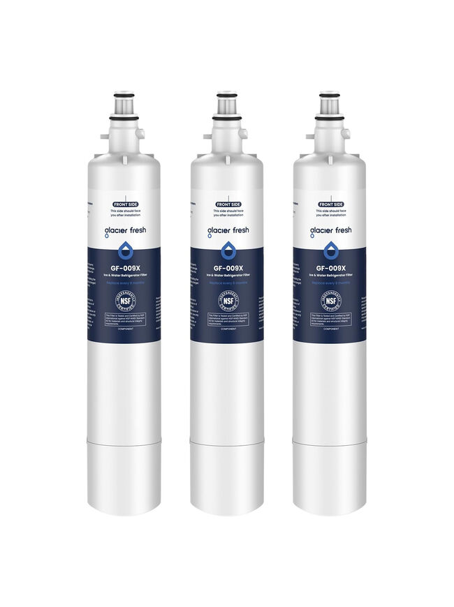 GLACIER FRESH Replacement for RPWFE, RPWF (Built-in CHIP) Refrigerator Water Filter, Compatible with GFE28GYNFS, GFE28GELDS, PFE28KELDS, PFE28KYNFS, GFD28GELDS, PWE23KELDS, PWE23KMKES - CHOOSE PACK