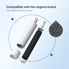 GLACIER FRESH Replacement for RPWFE, RPWF (Built-in CHIP) Refrigerator Water Filter, Compatible with GFE28GYNFS, GFE28GELDS, PFE28KELDS, PFE28KYNFS, GFD28GELDS, PWE23KELDS, PWE23KMKES - CHOOSE PACK